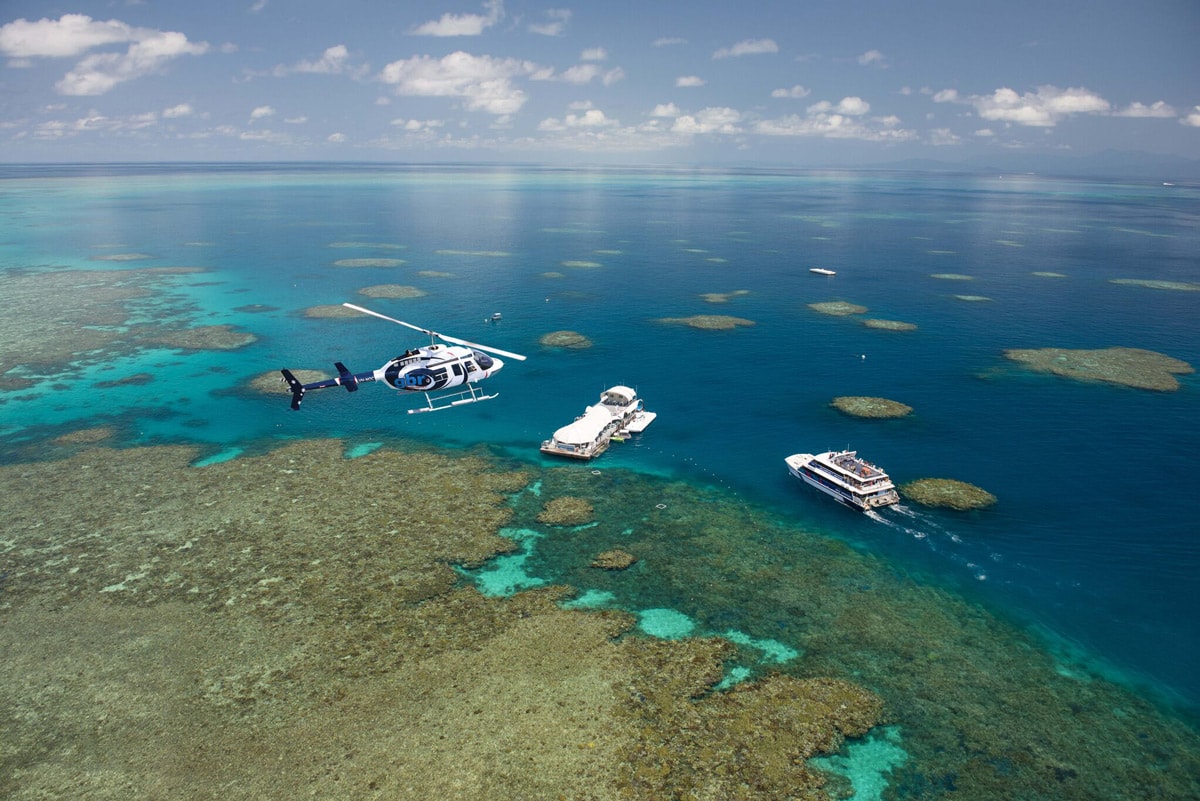 Great Barrier Reef Helicopter Tour Flightcharter Au