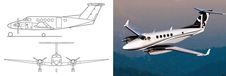 Beechcraft King Air private jet hire