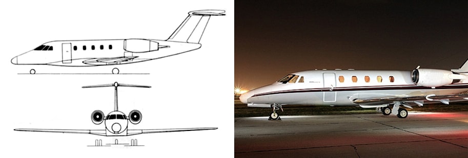 Cessna Citation III private plane