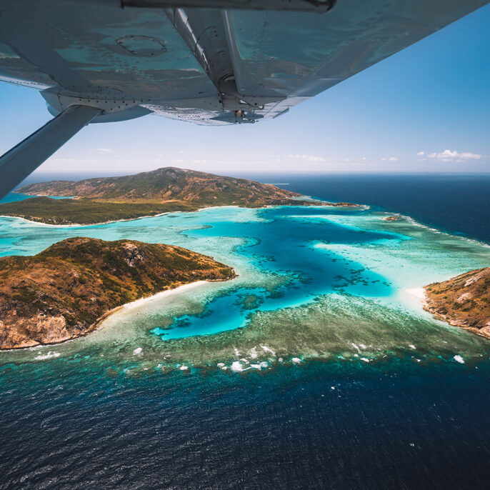 Private jet hire to Lizard island